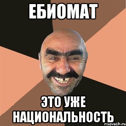 Ебиомат Это уже национальность, Мем Я твой дом труба шатал
