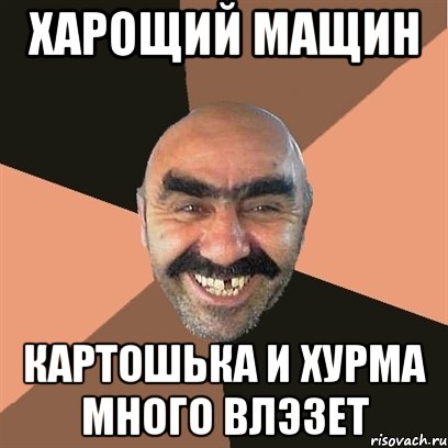 харощий мащин картошька и хурма много влэзет