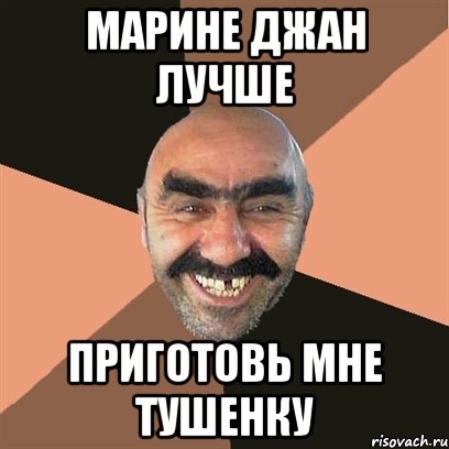 Марине джан лучше приготовь мне тушенку, Мем Я твой дом труба шатал