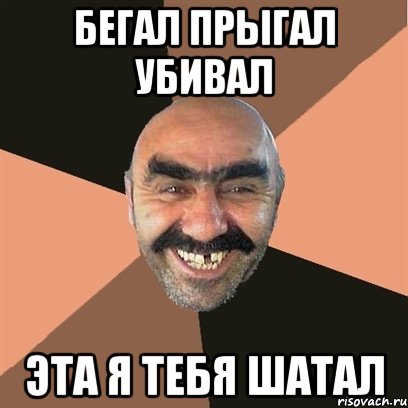 Бегал прыгал убивал эта я тебя шатал, Мем Я твой дом труба шатал
