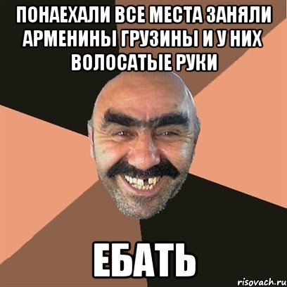 Понаехали все места заняли арменины грузины и у них волосатые руки ЕБАТЬ, Мем Я твой дом труба шатал