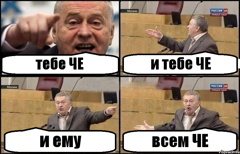 тебе ЧЕ и тебе ЧЕ и ему всем ЧЕ, Комикс Жириновский