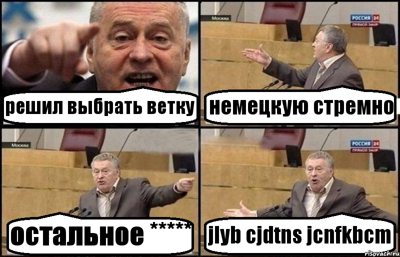 решил выбрать ветку немецкую стремно остальное ***** jlyb cjdtns jcnfkbcm, Комикс Жириновский