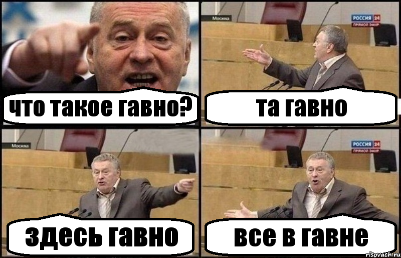 что такое гавно? та гавно здесь гавно все в гавне, Комикс Жириновский