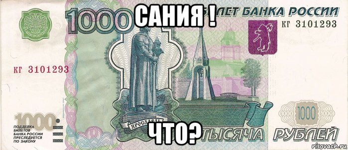 сания ! что?, Мем 1000