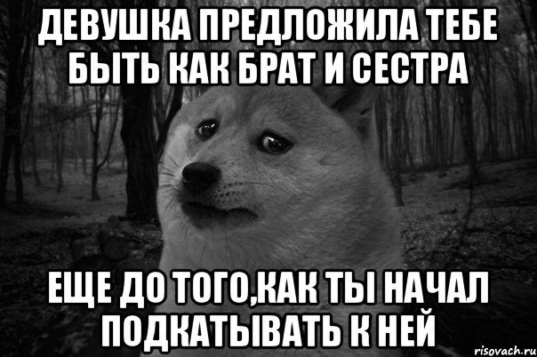 Девушка предложила тебе быть как брат и сестра еще до того,как ты начал подкатывать к ней, Мем 1