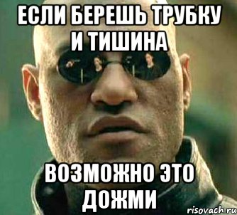 Если берешь трубку и тишина возможно это Дожми, Мем  а что если я скажу тебе