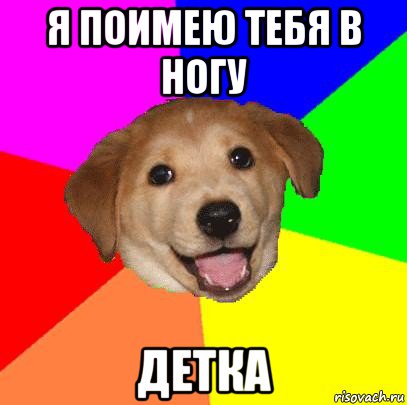 я поимею тебя в ногу детка, Мем Advice Dog