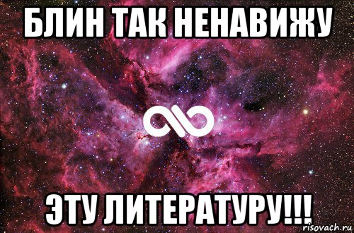 Блин так ненавижу Эту литературу!!!, Мем офигенно