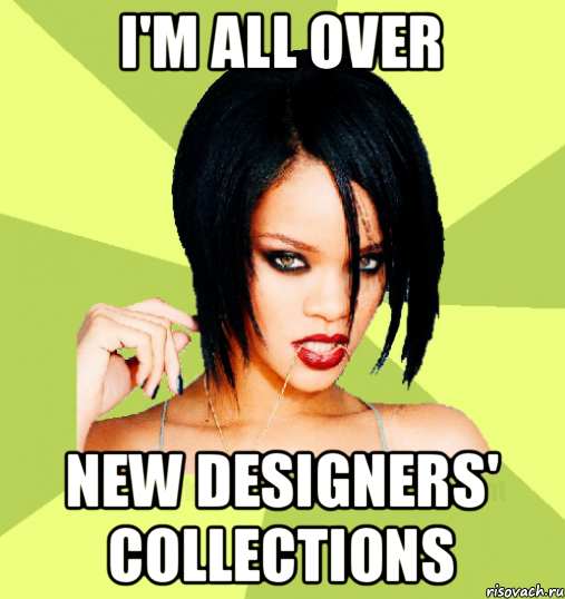 i'm all over new designers' collections
