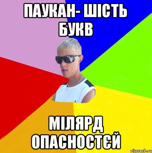 Паукан- шість букв мілярд опасностєй