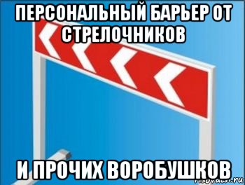 персональный барьер от стрелочников и прочих воробушков