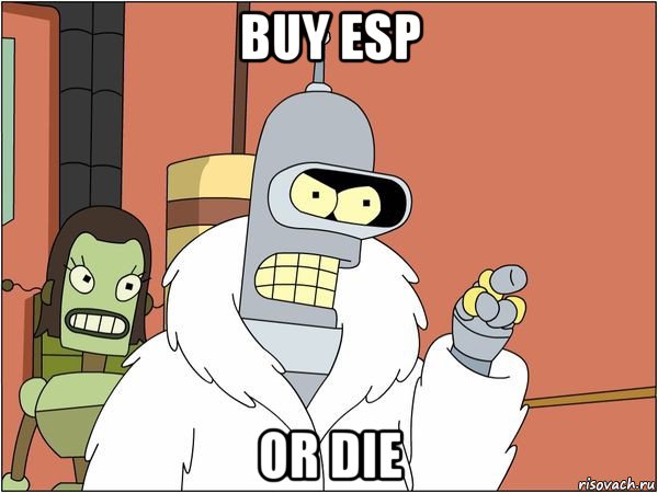 buy esp or die, Мем Бендер