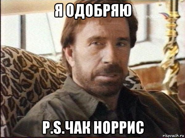 я одобряю p.s.чак норрис, Мем чак норрис