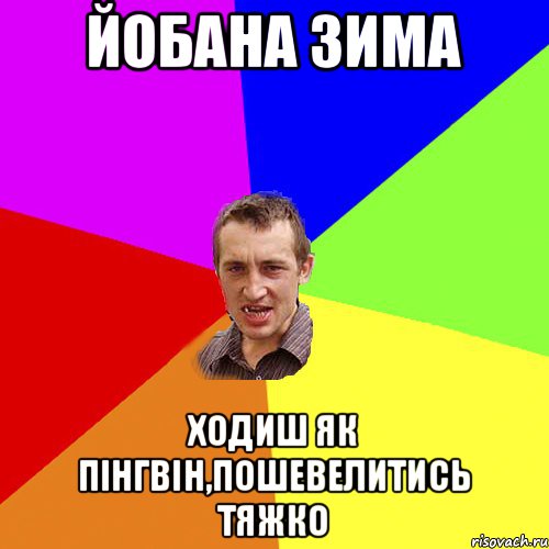 йобана зима ходиш як пінгвін,пошевелитись тяжко, Мем Чоткий паца