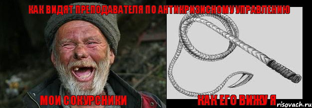 Мои Сокурсники Как его вижу Я Как видят преподавателя по Антикризисному управлению
