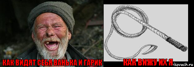 Как видят себя Ванька и Гарик Как вижу их я 