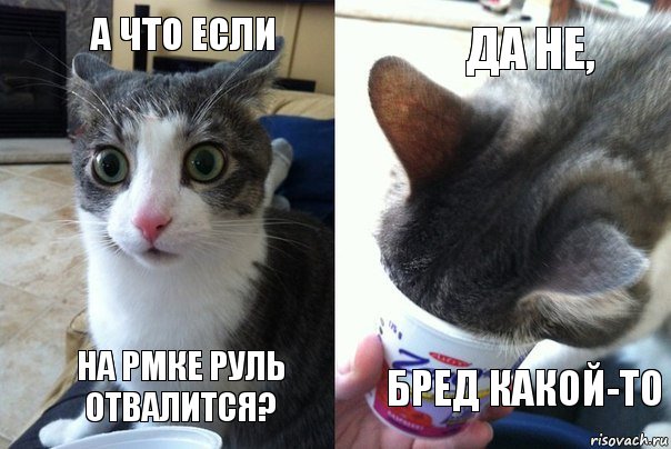 А что если На рмке руль отвалится? да не, бред какой-то, Комикс  Да не бред какой-то (4 зоны)