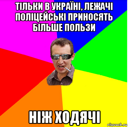 тільки в україні, лежачі поліцейські приносять більше пользи ніж ходячі, Мем dff