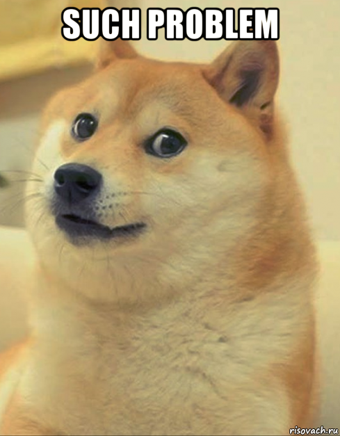 such problem , Мем doge woof