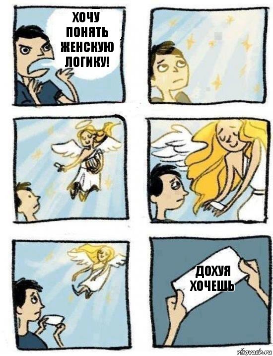 дохуя хочешь хочу понять женскую логику!, Комикс  Дохфига хочешь
