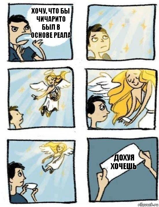 Дохуя хочешь Хочу, что бы Чичарито был в основе Реала