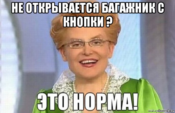 не открывается багажник с кнопки ? 