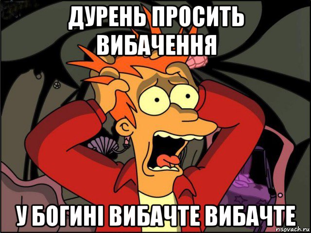 дурень просить вибачення у богині вибачте вибачте