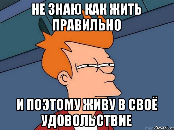 Не знаю как жить правильно и поэтому живу в своё удовольствие, Мем  Фрай (мне кажется или)