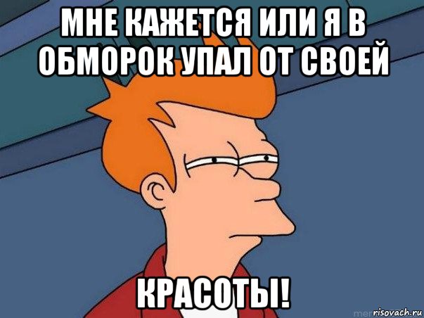 мне кажется или я в обморок упал от своей красоты!, Мем  Фрай (мне кажется или)