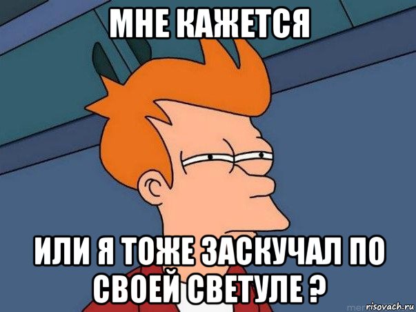 мне кажется или я тоже заскучал по своей светуле ?, Мем  Фрай (мне кажется или)