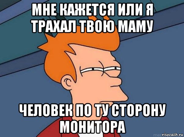 мне кажется или я трахал твою маму человек по ту сторону монитора, Мем  Фрай (мне кажется или)