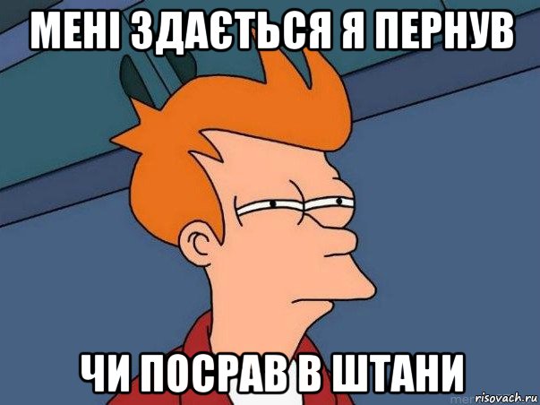 мені здається я пернув чи посрав в штани, Мем  Фрай (мне кажется или)