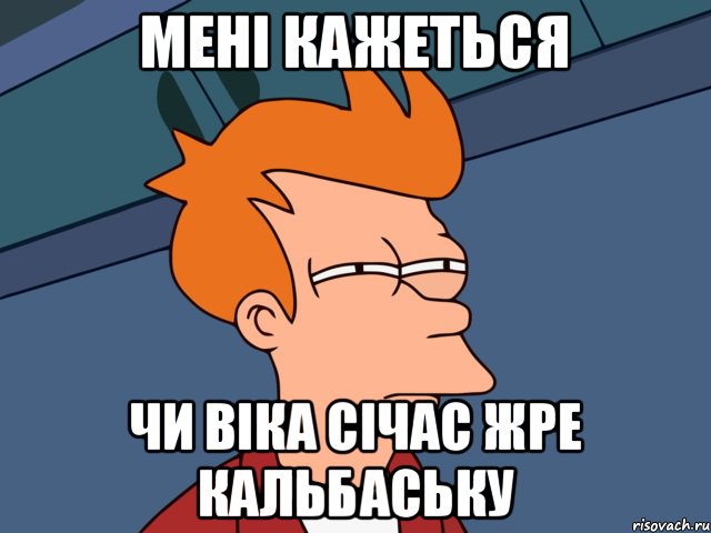 мені кажеться чи віка січас жре кальбаську, Мем  Фрай (мне кажется или)