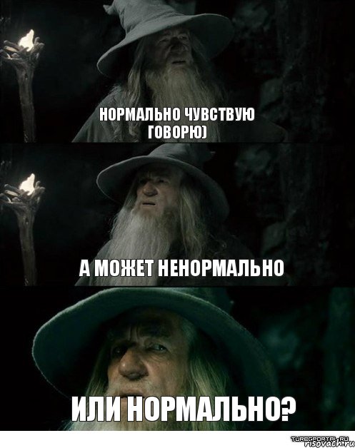 Нормально чувствую говорю) А может ненормально Или нормально?, Комикс Гендальф заблудился