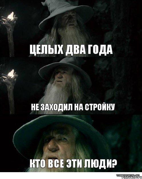 Целых два года Не заходил на стройку Кто все эти люди?, Комикс Гендальф заблудился