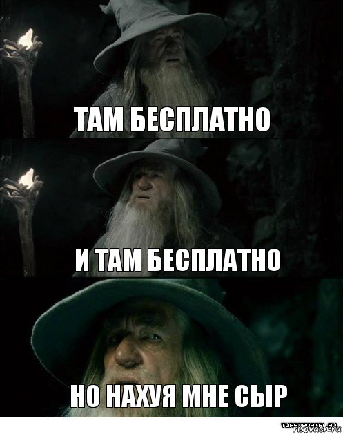 там бесплатно и там бесплатно но нахуя мне сыр, Комикс Гендальф заблудился