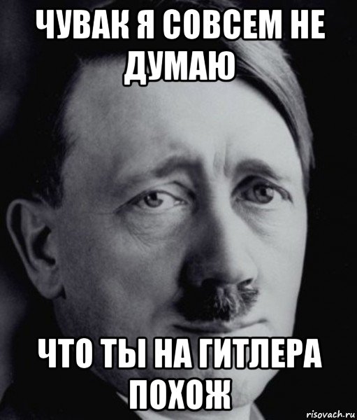 чувак я совсем не думаю что ты на гитлера похож, Мем Гитлер - няша