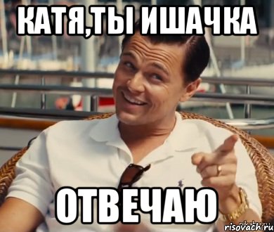 Катя,ты ишачка Отвечаю, Мем Хитрый Гэтсби