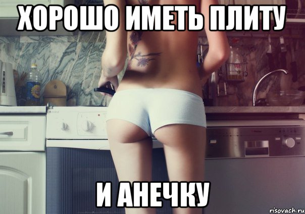 Хорошо иметь плиту и Анечку