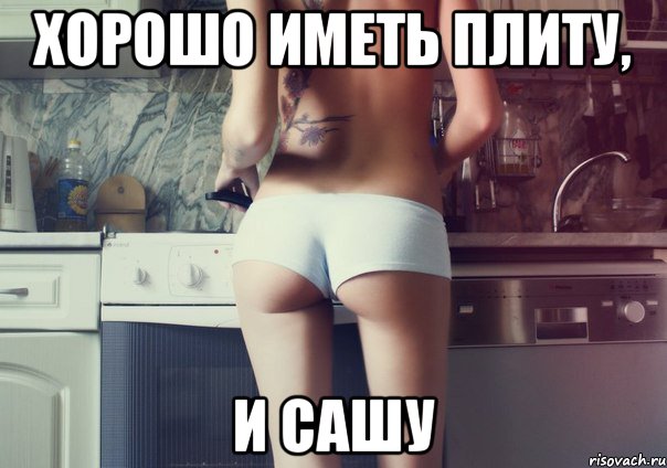 хорошо иметь плиту, и САШУ
