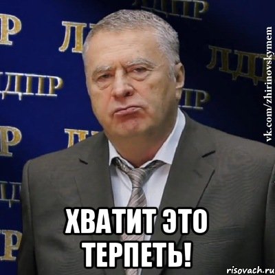  ХВАТИТ ЭТО ТЕРПЕТЬ!, Мем Хватит это терпеть (Жириновский)