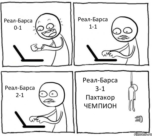 Реал-Барса 0-1 Реал-Барса 1-1 Реал-Барса 2-1 Реал-Барса 3-1 Пахтакор ЧЕМПИОН, Комикс интернет убивает