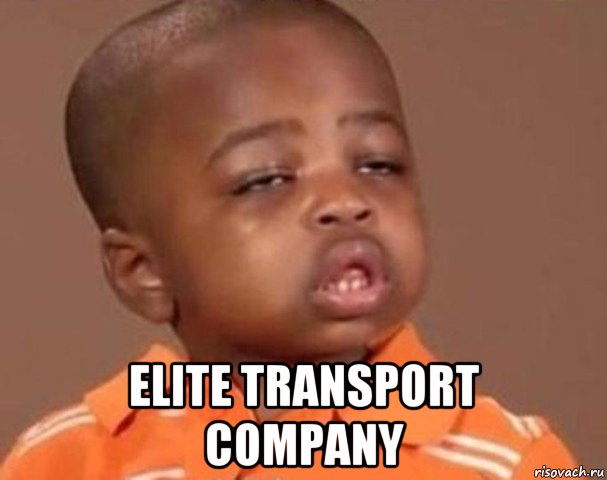  elite transport company, Мем  Какой пацан (негритенок)