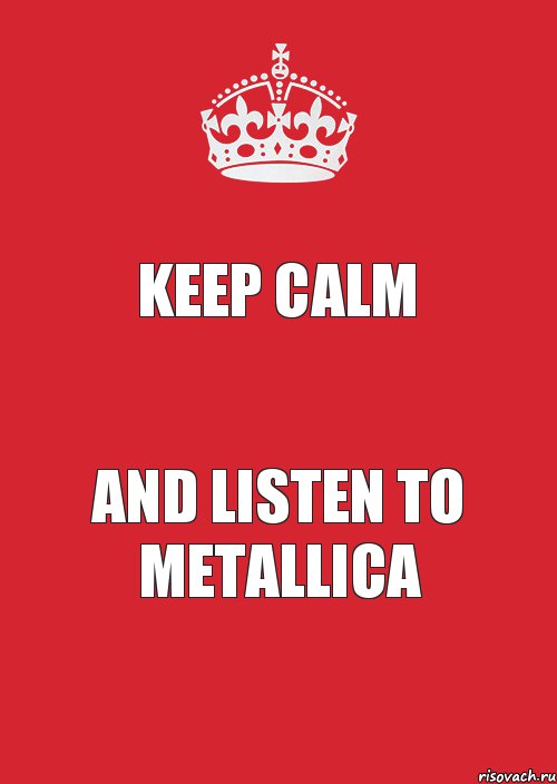 Keep Calm and listen to METALLICA, Комикс Keep Calm 3