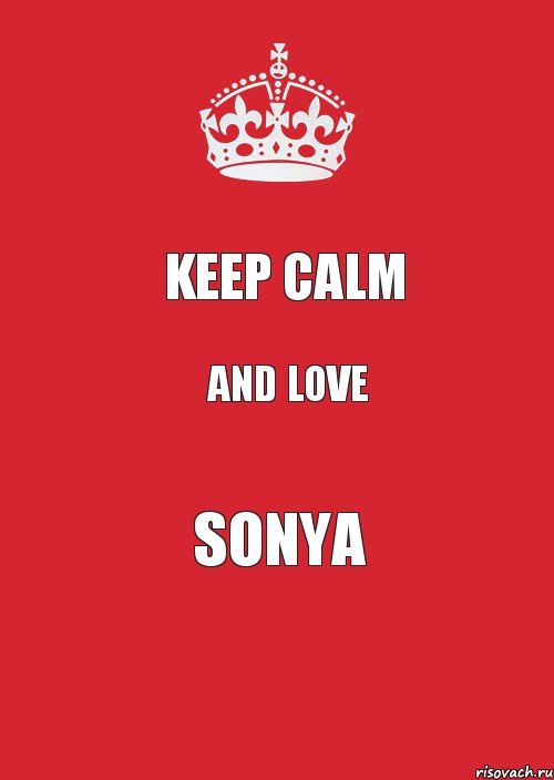 keep calm and love Sonya, Комикс Keep Calm 3