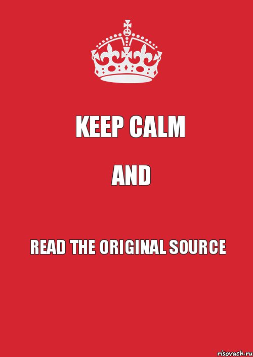 Keep Calm and Read the ORIGINAL SOURCE, Комикс Keep Calm 3