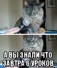  А вы знали что завтра 6 уроков