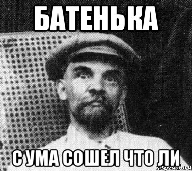 Батенька С ума сошел что ли