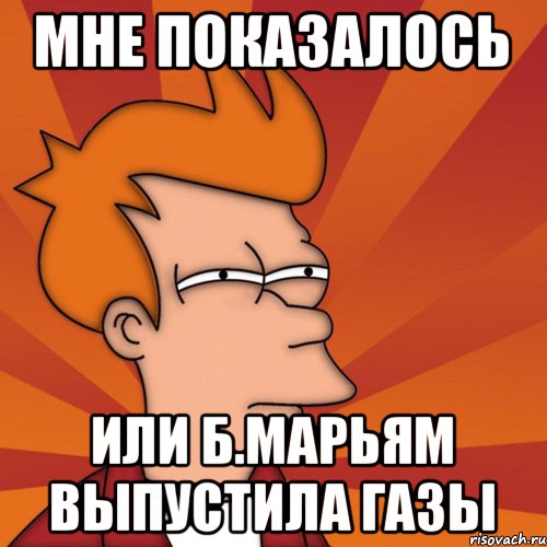 мне показалось или б.марьям выпустила газы, Мем Мне кажется или (Фрай Футурама)